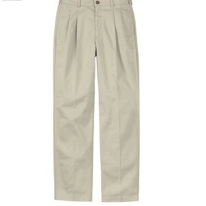 L.L.Bean  Mens Wrinkle-Free Double L Chinos, Natural Fit, Comfort, Pleated